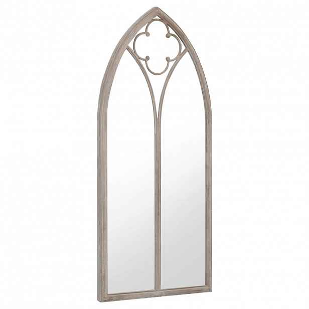 vidaXL Zahradní zrcadlo pískové 100 x 45 cm železo pro použití venku
