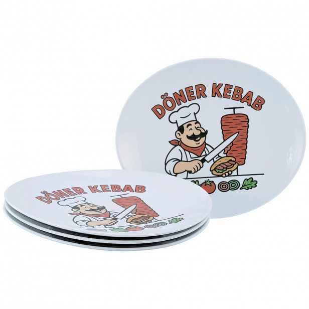 Creatable SADA TALÍŘŮ NA GRILOVÁNÍ porcelán keramika 30 cm