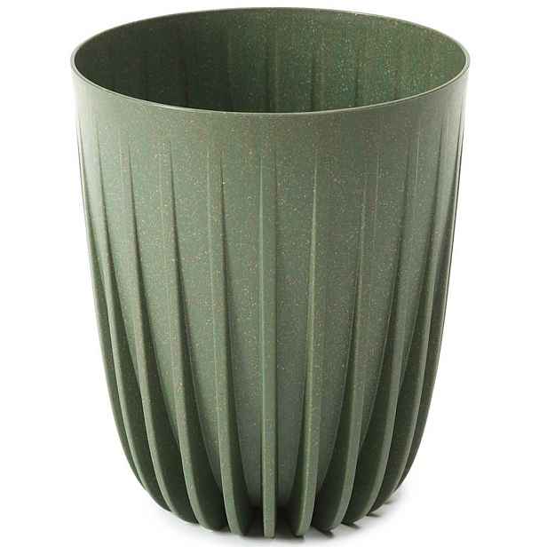 HowHomely Květináč STRIPPED ECO VII 19 cm zelený