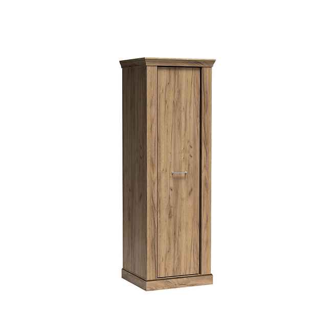 MASSENO ŠATNÍ SKŘÍŇ S OTOČNÝMI DVEŘMI DESIO, 67/198/58 cm 1dveřová, dekor dub