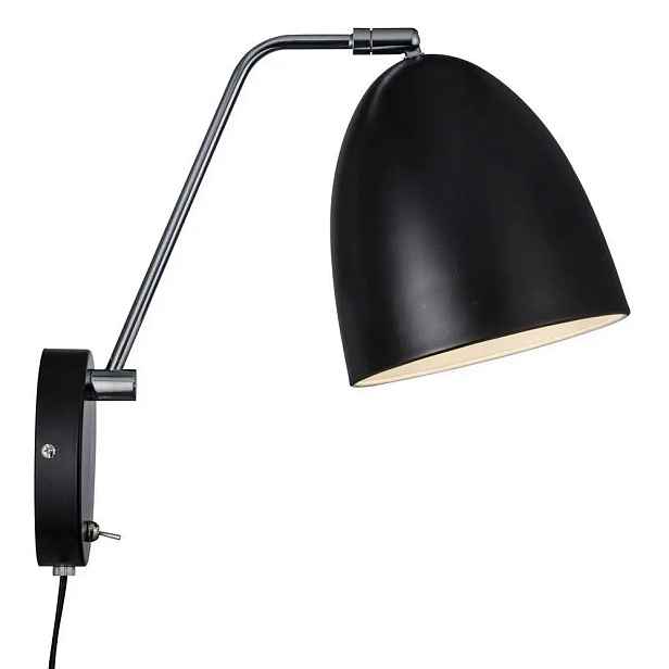 Nástěnné svítidlo Nordlux černé E27 15 W