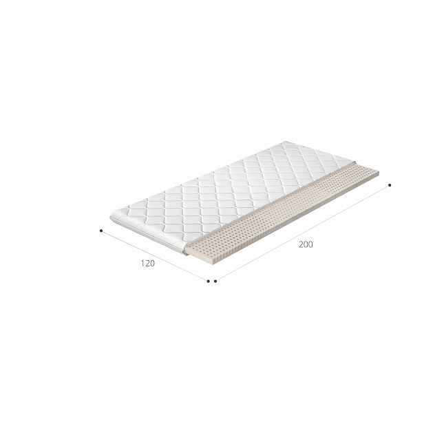 Topper z latexu na matraci Rozměr: 120 x 200 cm, Potah: Hypoalergenní potah