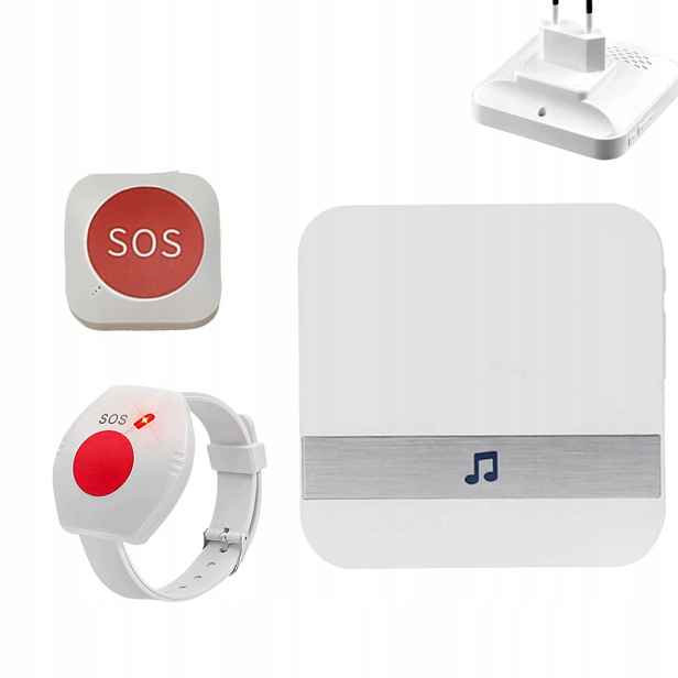 Tlačítko přivolání pomoci pro seniory Sos náramek Vodotěsný alarm