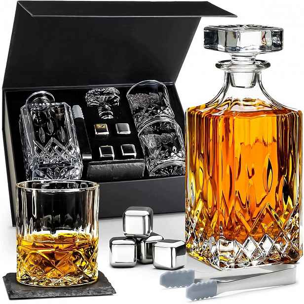 Dárková Sada Karafa Na Whisky Alkohol Sada Sklenic Sklenice