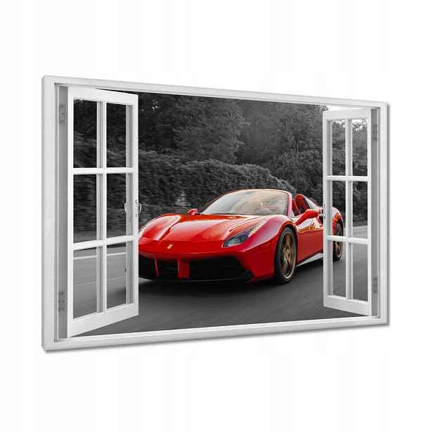 Obrazy 120x80 Červené Ferrari Fura