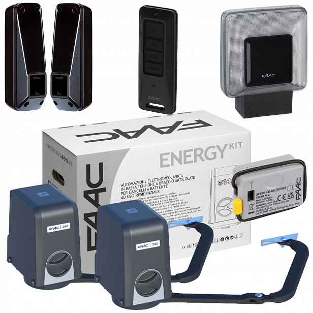 Faac Energy Xled lampa Pohon pro dvoukřídlou rozevírací bránu automat
