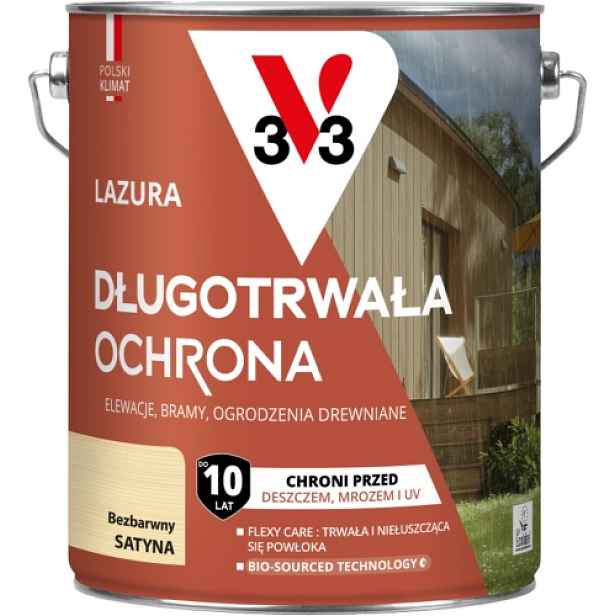 V33 Dlouhotrvající Lazura 10 Let 4,5 L Dub Světlý