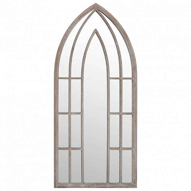 vidaXL Zahradní zrcadlo pískové 100 x 45 cm železo pro použití venku