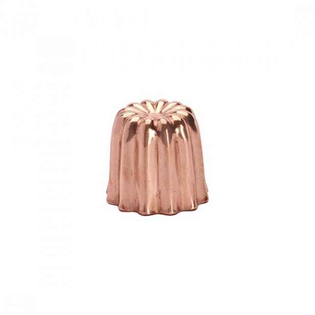 Forma na pečení na kanystry, měděná, 3,7 × 3,3 cm – de Buyer