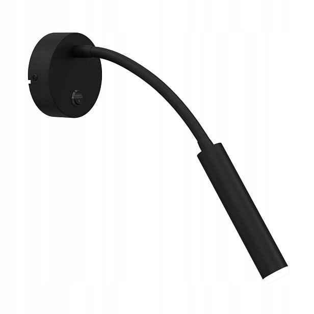 Luminex nástěnné svítidlo Arden černé, nastavitelné, s vypínačem 1xG9 8W, IP20