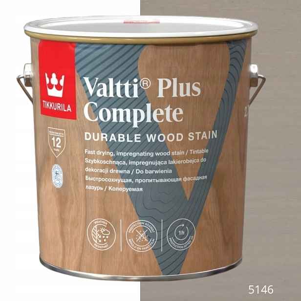 Tikkurila Lakovací Hmota Valtti Plus Complete 2,7 L, Barva 5146
