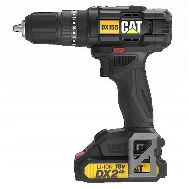 Aku Vrtačka 18V 50Nm s nabíječkou a akumulátorem 2 Ah DX155 Cat