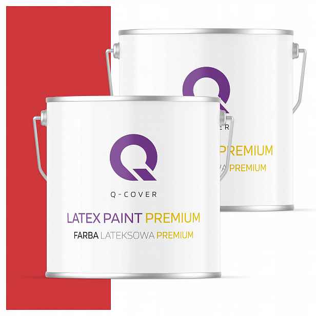 Barva Skvrnitá Omyvatelná pro stěny stropů 5L matná barva Červená ohnivá