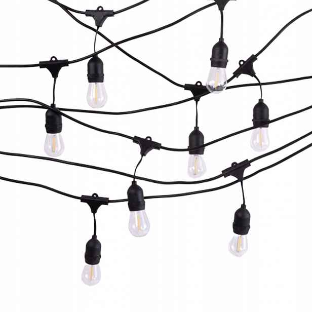 Led zahradní girlanda Ecolight EC20087 10 m černá