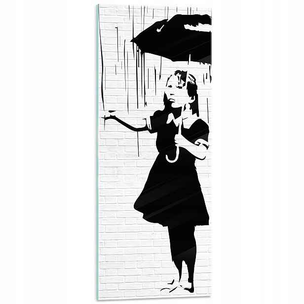 Skleněný obraz Umění banksy modern 125x50