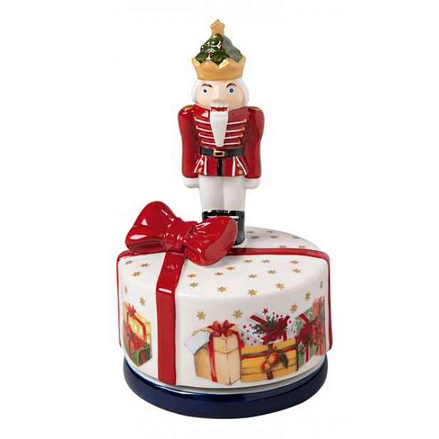 Villeroy & Boch Nostalgic Melody hrací skříňka, otáčející se Louskáček, 15 cm
