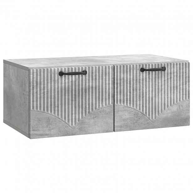 vidaXL Nástěnná TV skříň Nástěnný Betonově šedá 78,5 x 41 x 30 cm