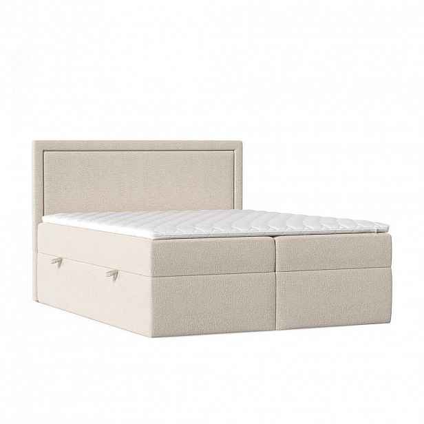 AltaBeds KONTINENTÁLNÍ postel JODAN 200/200 cm Písková