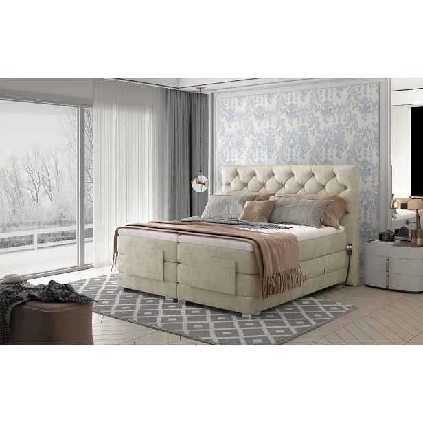 Boxspring Clover Rozměr: 140 x 200 cm, látka: Dora 21