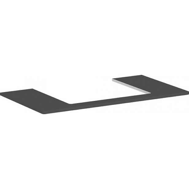 Deska pod umyvadlo Hansgrohe Xelu Q 98x1,6x55 cm šedá matná 54110910