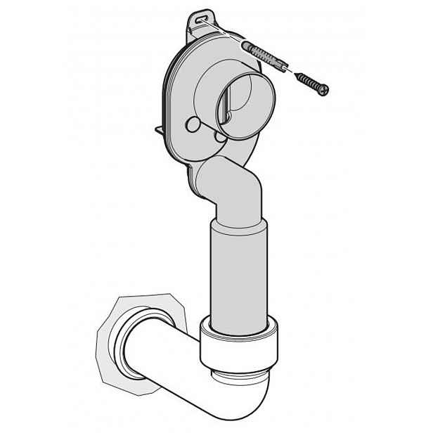 Laufen - Sifon pro skryté připojení H8941530000001