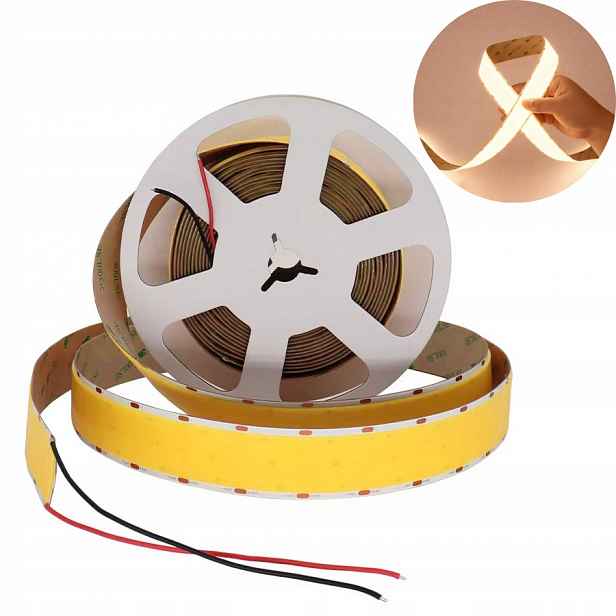 Led pásek Cob Široký Bílý Teplý 3000K 1600 Led/m 24V 30mm IP20 5m