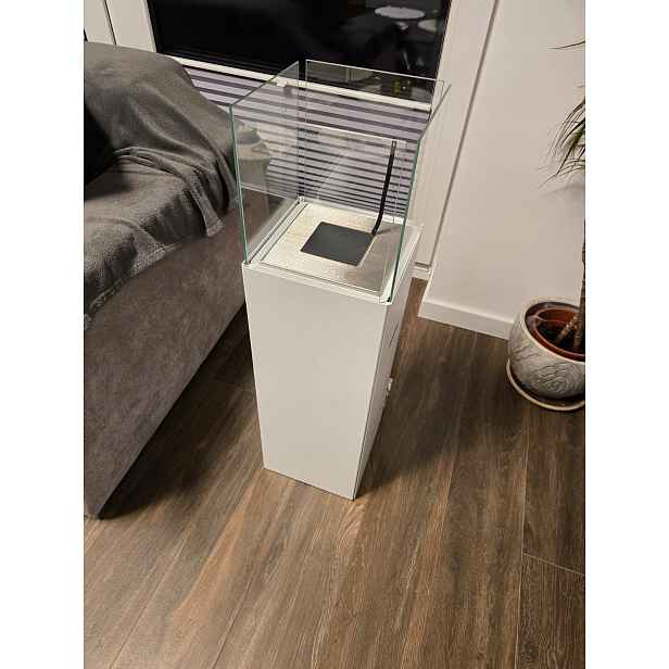 Volně stojící biokrb Patio bílý mat Biokrb Patio Biokominki Gmt
