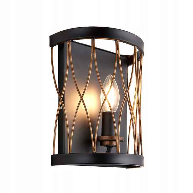 Endon Nástěnná lampa Heston Černá Matná 1xE14 40W Led