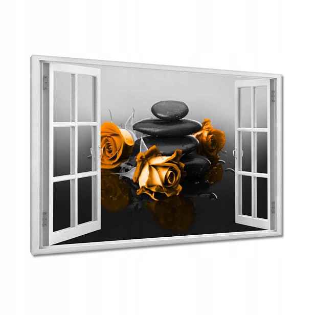 Obrazy 120x80 Oranžová růže Spa