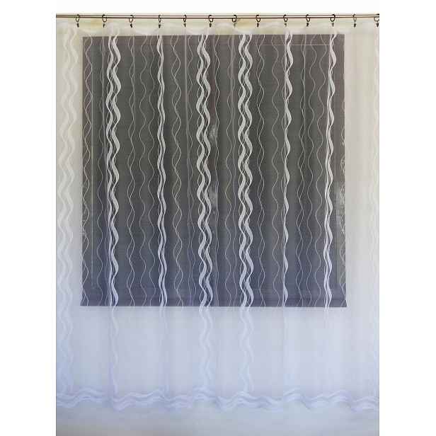 Mg Záclona 58/100 Bílá 250x200 cm s páskou polský M
