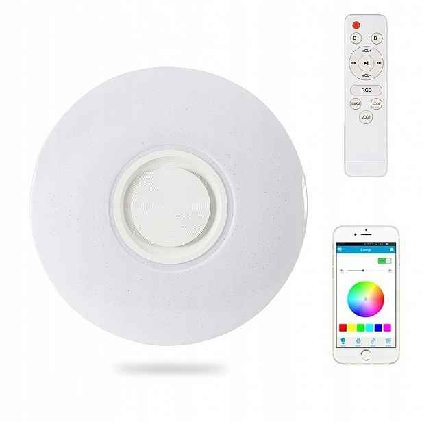 60W Rgb Led lampa s Bluetooth reproduktorem dálkový ovladač App, stmívatelné ovládání