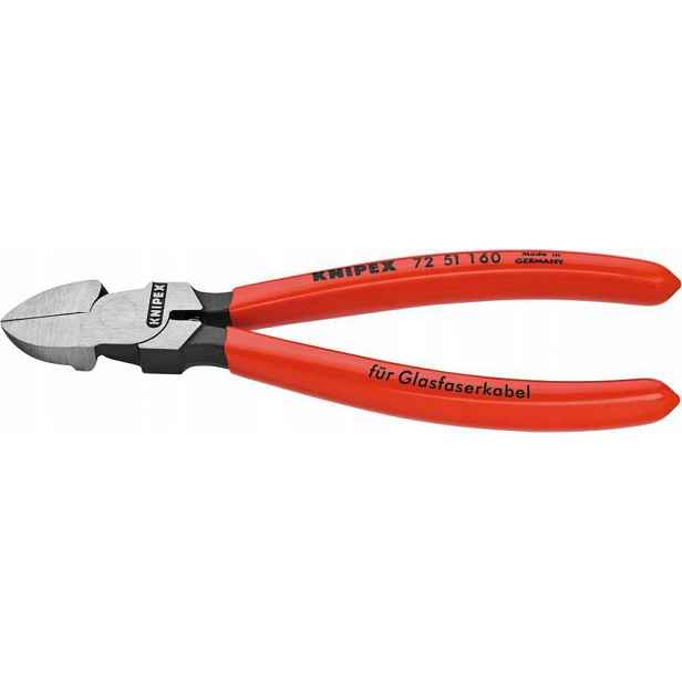 Boční štípací kleště pro světelné kabely 160 mm Knipex
