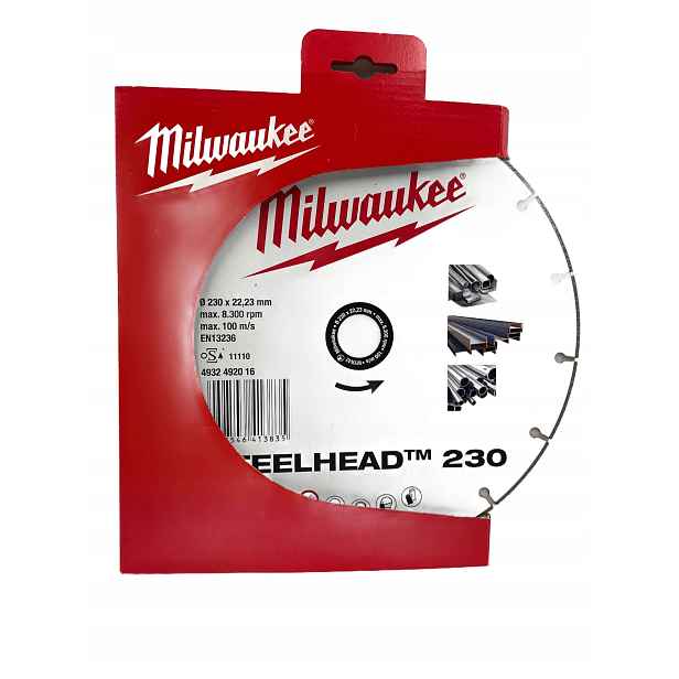 Diamantový kotouč Steelhead 230 x 22,23 mm Milwaukee 4932492016
