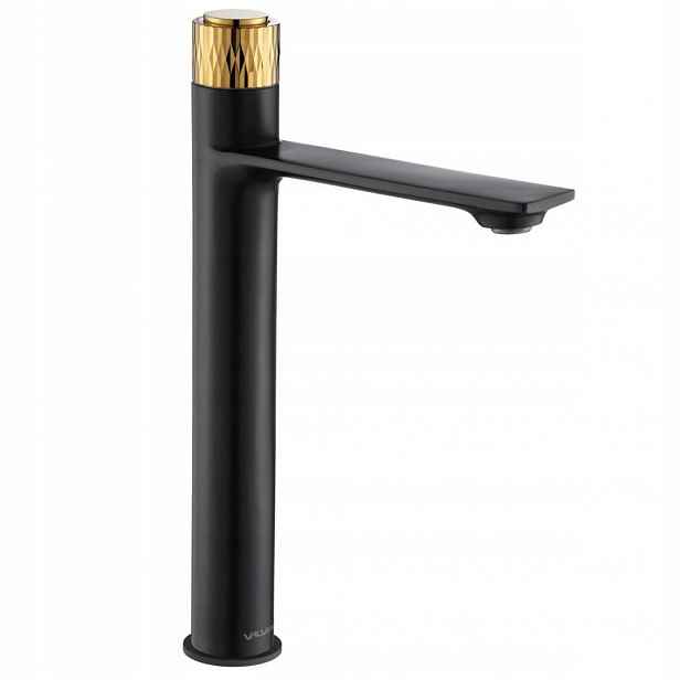 Koupelnová baterie umyvadlová vysoká Valvex Polska Decor Black/gold černá