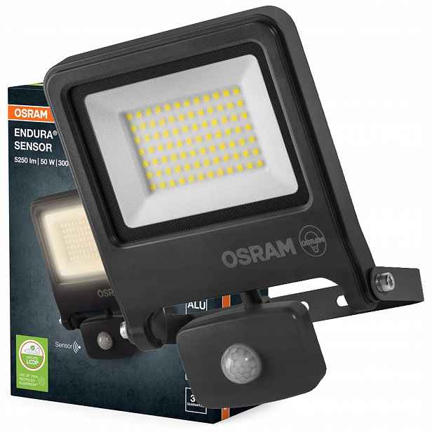 Led reflektor Snímač pohybu a soumraku 50W 3000K 5000lm IP44 Endura