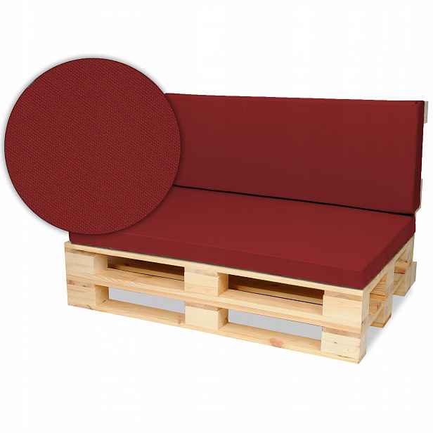 Sada polštářů na nábytek z palet Materace 120x80x8+120x40x8 pro lavici Bordo