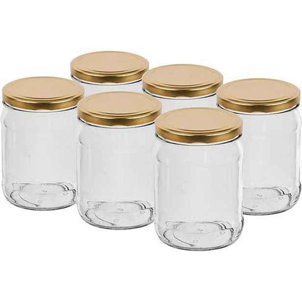 BROWIN Zavařovací sklenice s víčkem 500ml TWIST 6ks