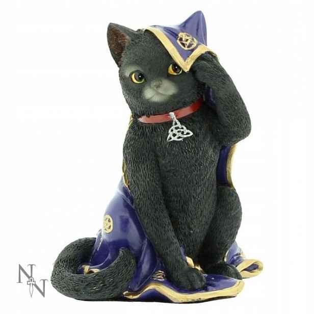 Kot- Jinx Black Cat Figurine Wiccan Witch Gothic figurka Originál z Anglie