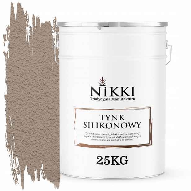 Silikonová Omítka Fasádní Barva Světle Ořechová F534 25KG Zrno 1.0mm