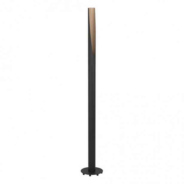 Eglo BARBOTTO stojací lampa černá, hnědá ocel, dřevo 901735