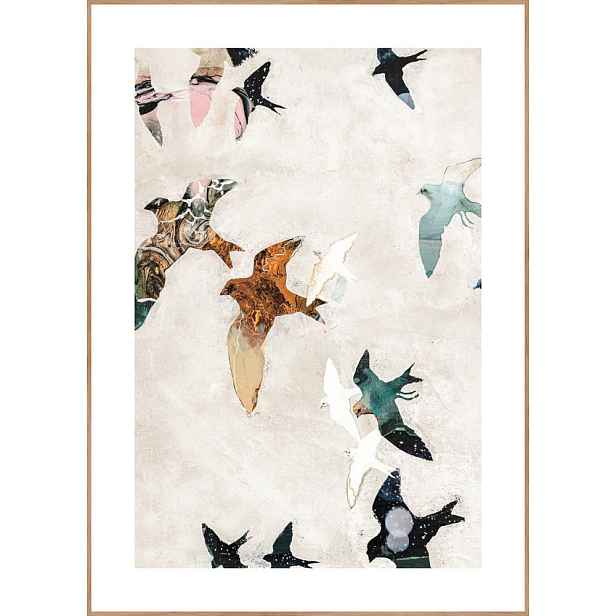 Obraz 30x40 cm Abstract Birds – Malerifabrikken