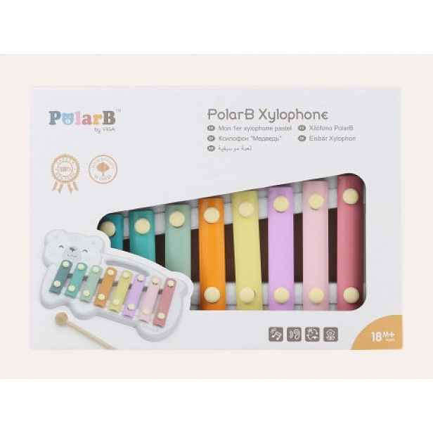 PolarB Dřevěný xylofon - polární medvěd