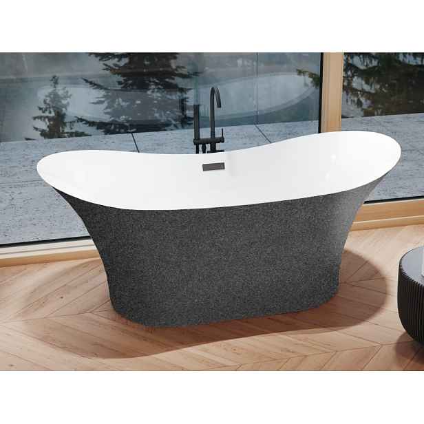 BESCO Olsen Spa  AMBER VANAMBER170WG3 - Volně stojící vana AMBER Glam - grafitová