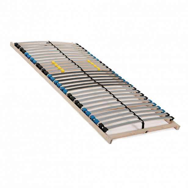 Sleepneo LAMELOVÝ rošt 100x200 cm – 28 lamel, 7 zón, nosnost cca 130 kg, vrstvené březové dřevo, vlastní montáž