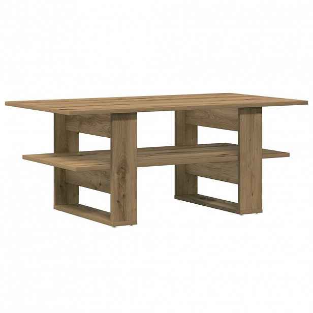 vidaXL Konferenční stolek dub artisan 102x55x42 cm kompozitní dřevo