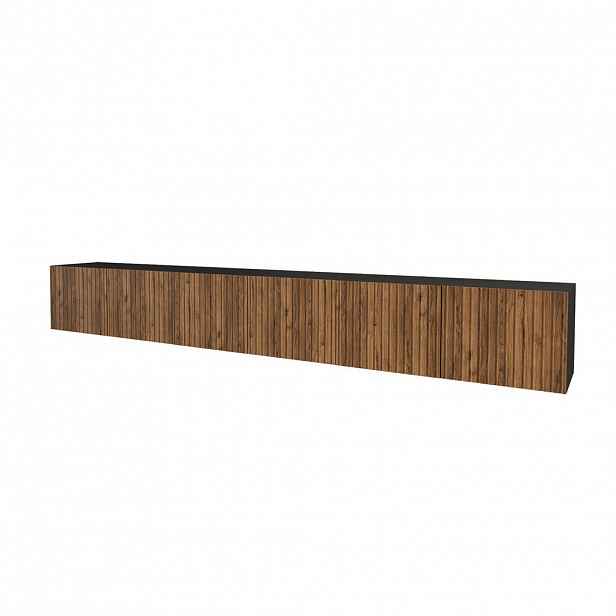 ALTDECOR NÍZKÁ komoda KITO-W 3x100x40x40 cm – černá / Katania