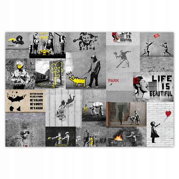 Fototapety flizelina 104x70 Full Mix Banksy