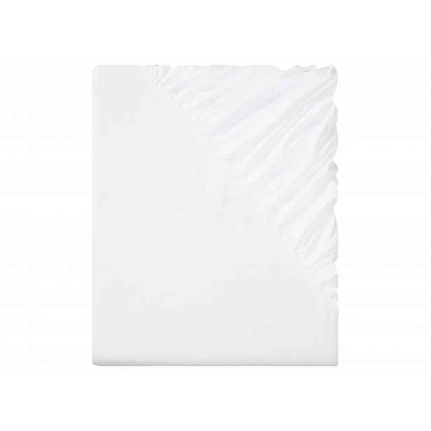 Livarno Home Napínací prostěradlo z jemného flanelu, 140-160 x 200 cm (bílá)