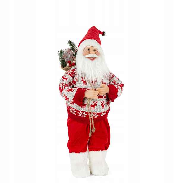 Mikuláš – vánoční figurka 60 cm, ozdoba, dekorace na Vánoce