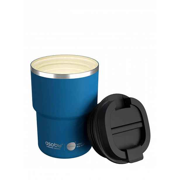 Termohrnek Asobu Coffee Express 360 Ml modrý, keramický, vnitřní strana